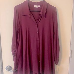 Purple Hi-Low Blouse